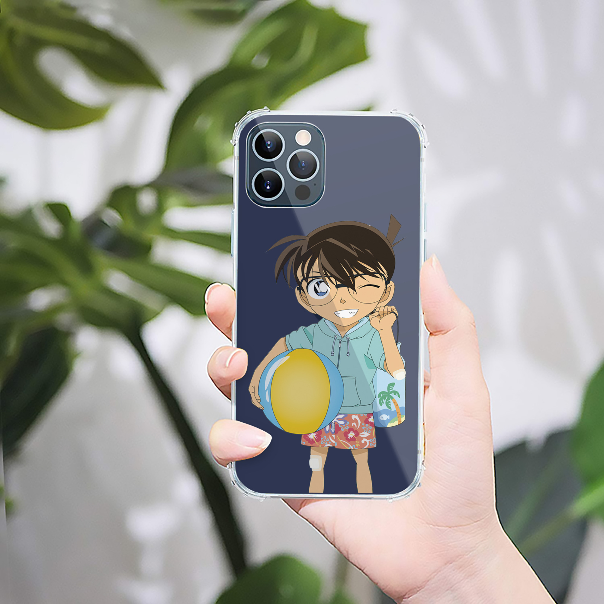 （画像用） 名探偵コナン 江戸川 コナン Detective Conan Conan Edogawa 【iPhone 12シリーズ対応】透明スマホケース（クリアソフトケース）